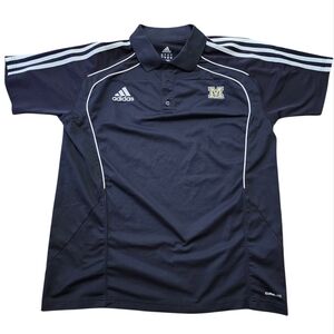 Adidas Black Climalite Michigan Wolverines Polo Shirt. Sz. L